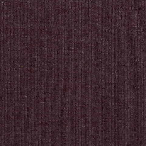 Purple Heathered-Marl Rib Knit, Poly-Viscose