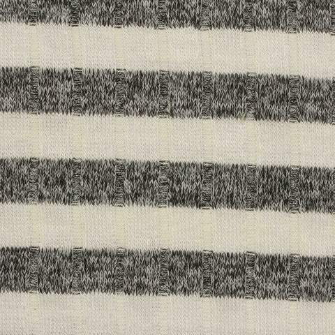 Off-White Stripes Rib Knit, Poly-Viscose