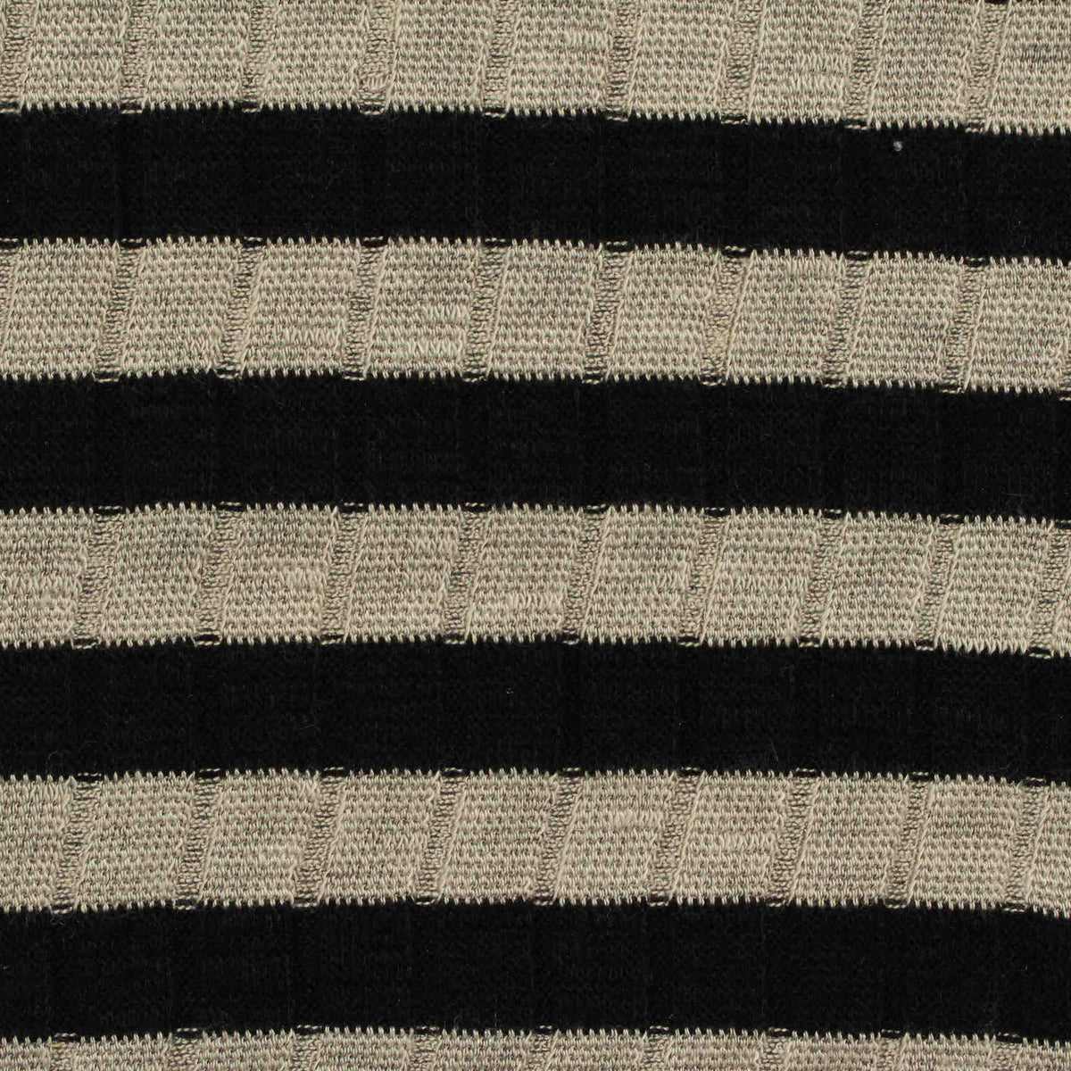 Black Horizontal-Stripe Rib Knit, Poly-Viscose, 220 gsm, 130 cm, ref EF-209398