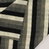 Black Vertical-Stripe Rib Knit, Poly-Viscose