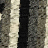 Black Vertical-Stripe Rib Knit, Poly-Viscose — texture