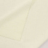 Polyester Stretch Rib Knit Fabric, 225 gsm, 136 cm — White