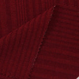 Polyester Stretch Rib Knit Fabric, 255 gsm, 120 cm — Red