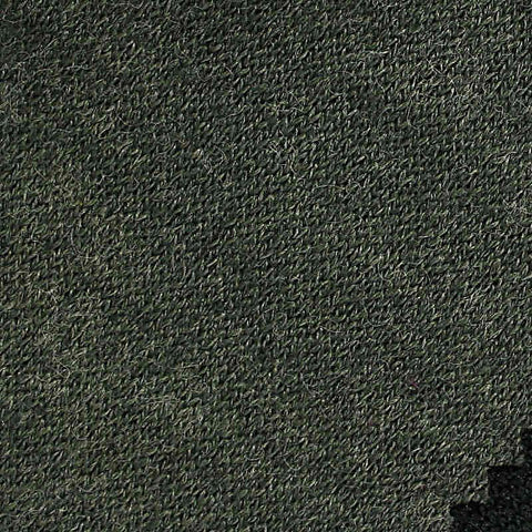 Dark Olive Marl Scuba Knit, Polyester, 422 gsm