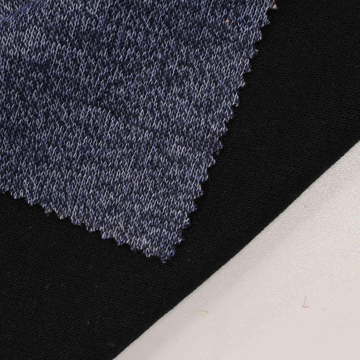 Dark Blue Marl Jacquard, Polyester, 361 gsm