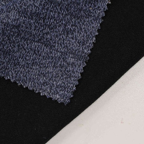 Dark Blue Marl Jacquard, Polyester, 361 gsm