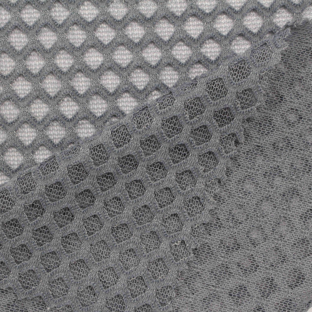 Grey Honeycomb Knit, Polyester