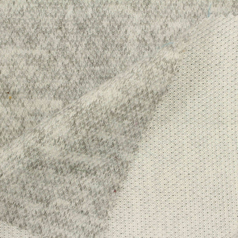 Dark Grey Marl Scuba Knit, Poly-Viscose, 219 gsm