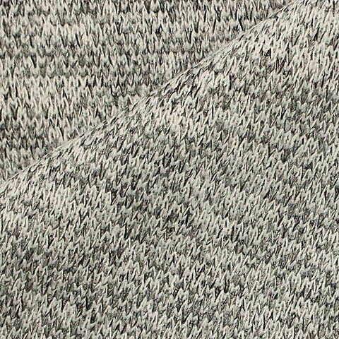 Dark Grey Marl Scuba Knit, Poly-Viscose, 228 gsm