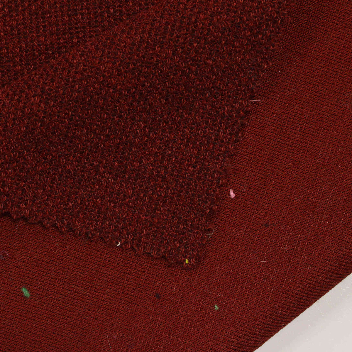 Polyester Stretch Piqué Knit Fabric, 335 gsm, 165 cm — Red