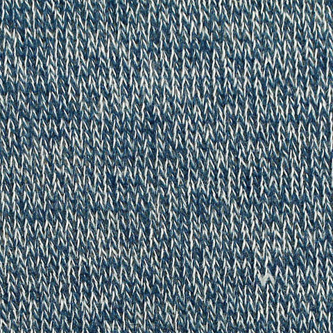 Blue Marl Interlock Knit, Poly-Cotton, 370 gsm