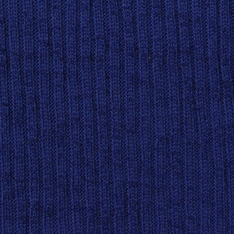 100% Polyester Rib Knit Fabric, 230 gsm, 160 cm — Navy