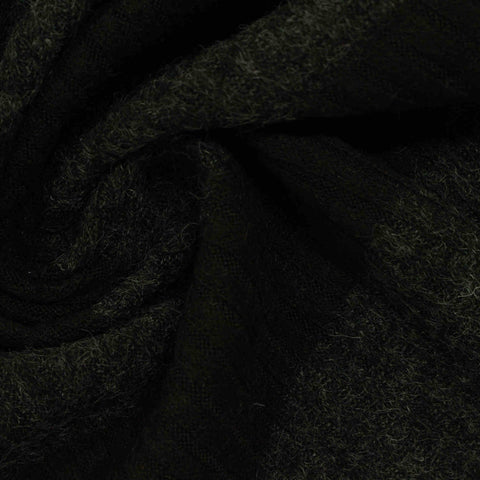 Dark Green Marl Rib Knit, Acrylic-Poly