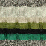 Black Horizontal-Stripe Rib Knit, Polyester — texture