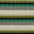 Black Horizontal-Stripe Rib Knit, Polyester, 190 gsm