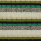 Black Horizontal-Stripe Rib Knit, Polyester
