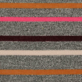 Orange Horizontal-Stripe Jersey Knit, Polyester
