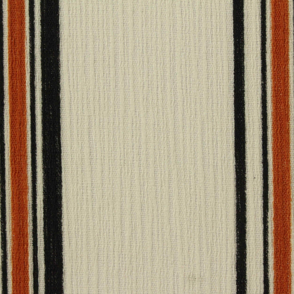 Orange Vertical-Stripe Crepe, Polyester, 133 gsm