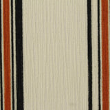 Orange Vertical-Stripe Crepe, Polyester