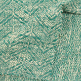 Teal Chevron Jacquard, Poly-Cotton