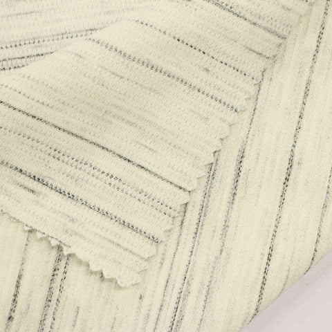 Dark Grey Vertical-Stripe Jersey Knit, Poly-Cotton