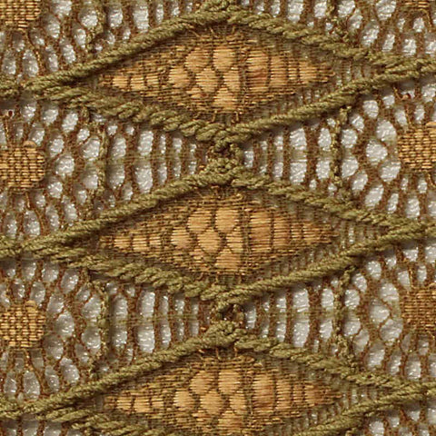 Brown Floral Lace, Nylon, 161 gsm