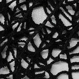 100% Polyester Jersey Knit Fabric, 106 gsm, 160 cm — Black — texture