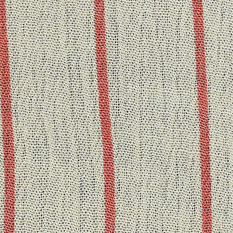 Red Vertical-Stripe Crepe, Viscose
