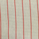 Red Vertical-Stripe Crepe, Viscose