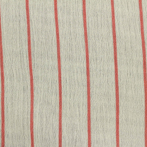 Red Vertical-Stripe Crepe, Viscose