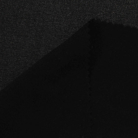 100% Polyester Chiffon Fabric, 100 gsm, 150 cm — Black