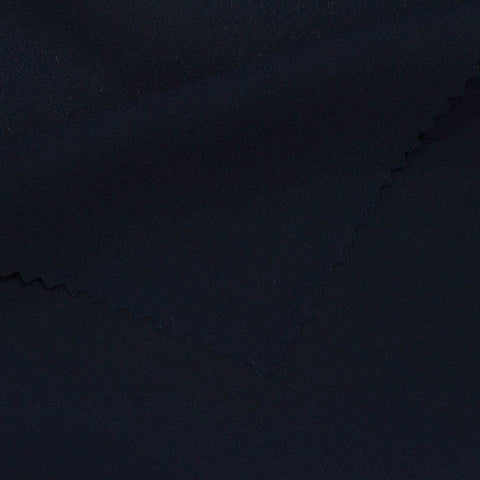 100% Polyester Linen-Look Fabric, 115 gsm, 150 cm — Navy, ref EF-209542