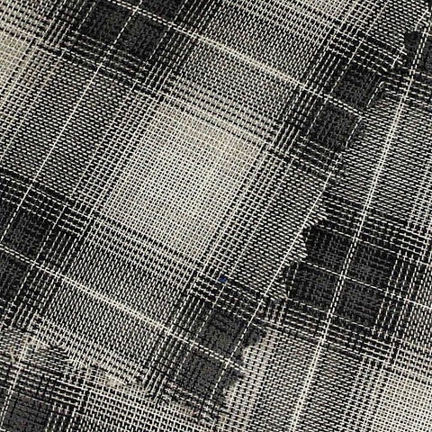 Black Plaid Woven, Cotton