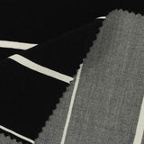 Black Stripe Crepe, Viscose