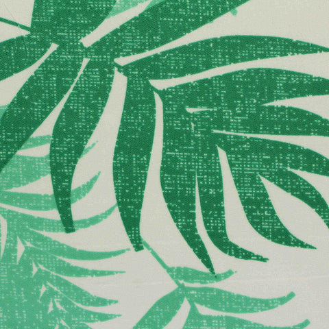 Green Tropical-Leaf Knit, Polyester, 115 gsm