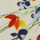 Red Delicate-Floral Knit, Viscose — texture