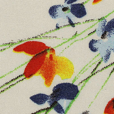Red Delicate-Floral Knit, Viscose