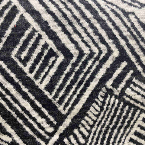 Black Diamonds Chunky Knit, Poly-Cotton