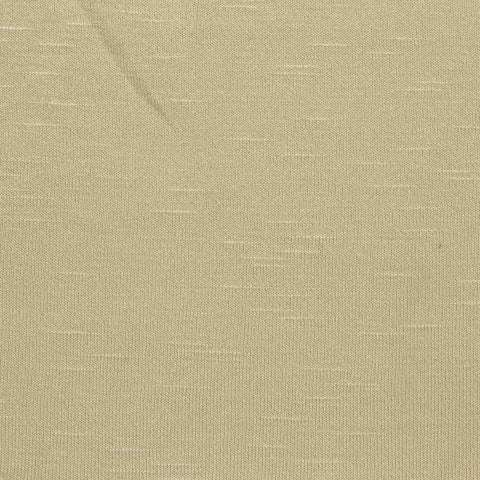 Slub Viscose Polyester Jersey Knit Fabric, 193 gsm, 160 cm — Khaki