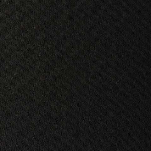 Cotton Polyester Blend Stretch Scuba Knit Fabric, 260 gsm, 156 cm — Black