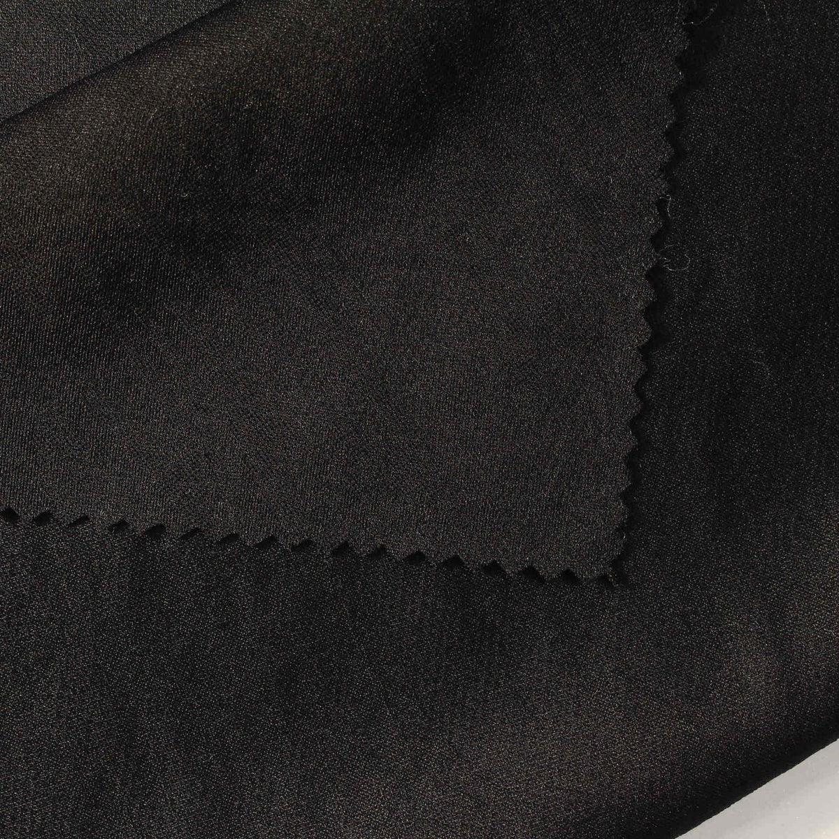 Jacquard Nylon Stretch Knit Fabric, 220 gsm, 155 cm — Black