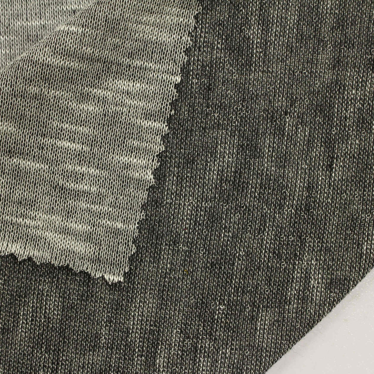 Light Grey Marl Chunky Knit, Viscose-Poly, 168 gsm