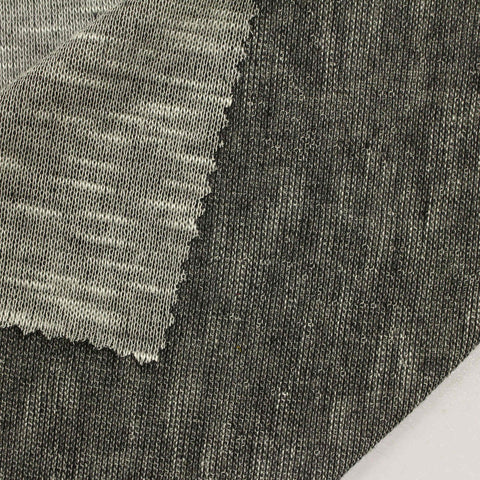 Light Grey Marl Chunky Knit, Viscose-Poly, 168 gsm