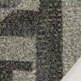 Grey Marl Rib Knit, Poly-Viscose