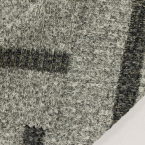 Grey Marl Rib Knit, Poly-Viscose, 295 gsm