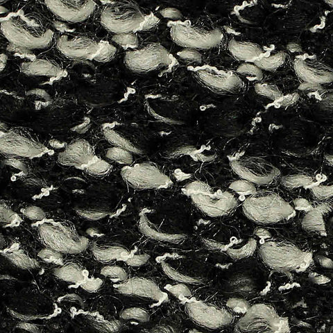Black Marl Chunky Knit, Poly-Acrylic, 290 gsm