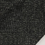 Black Marl Rib Knit, Poly-Viscose