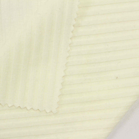 Cotton Stretch Rib Knit Fabric, 160 gsm, 150 cm — Beige