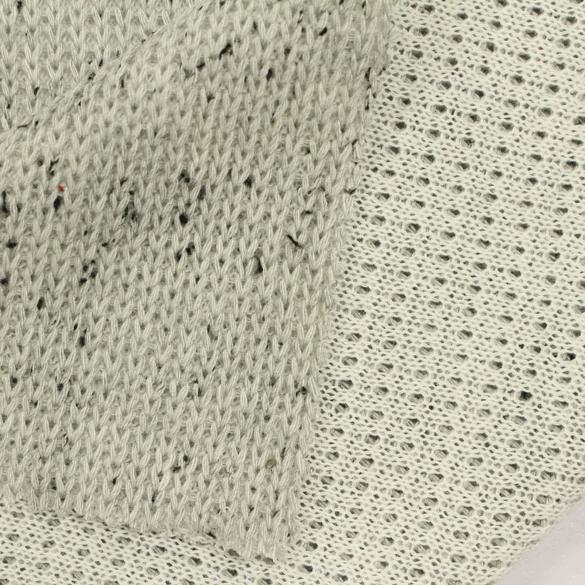Light Grey Marl Interlock Knit, Poly-Cotton