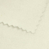 Polyester Cotton Chunky Knit Fabric, 235 gsm, 155 cm — White — texture